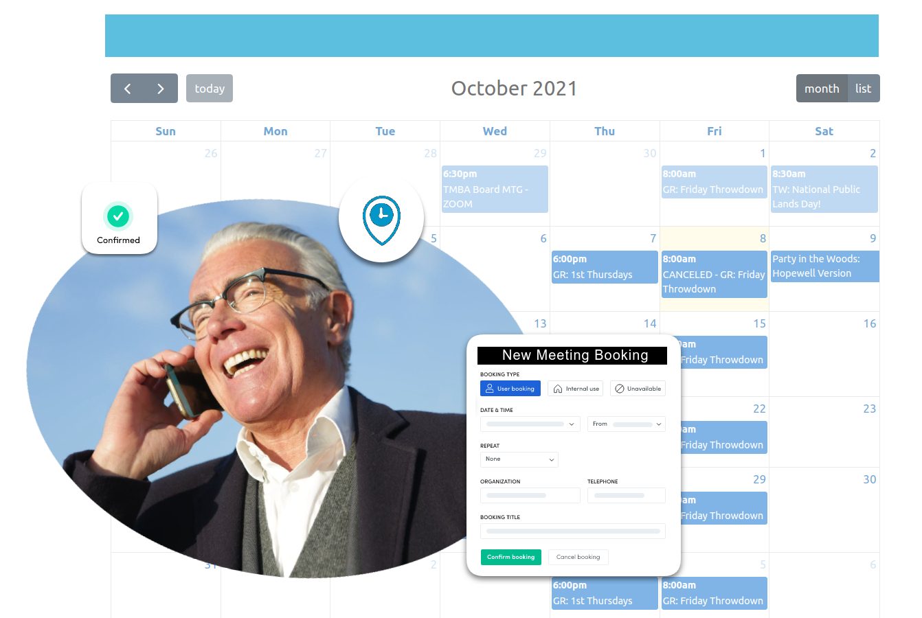 Meeting room booking software