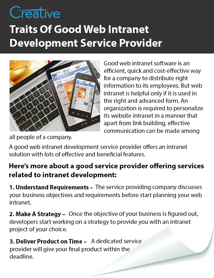 Traits of Good Web Intranet Development Service Provider