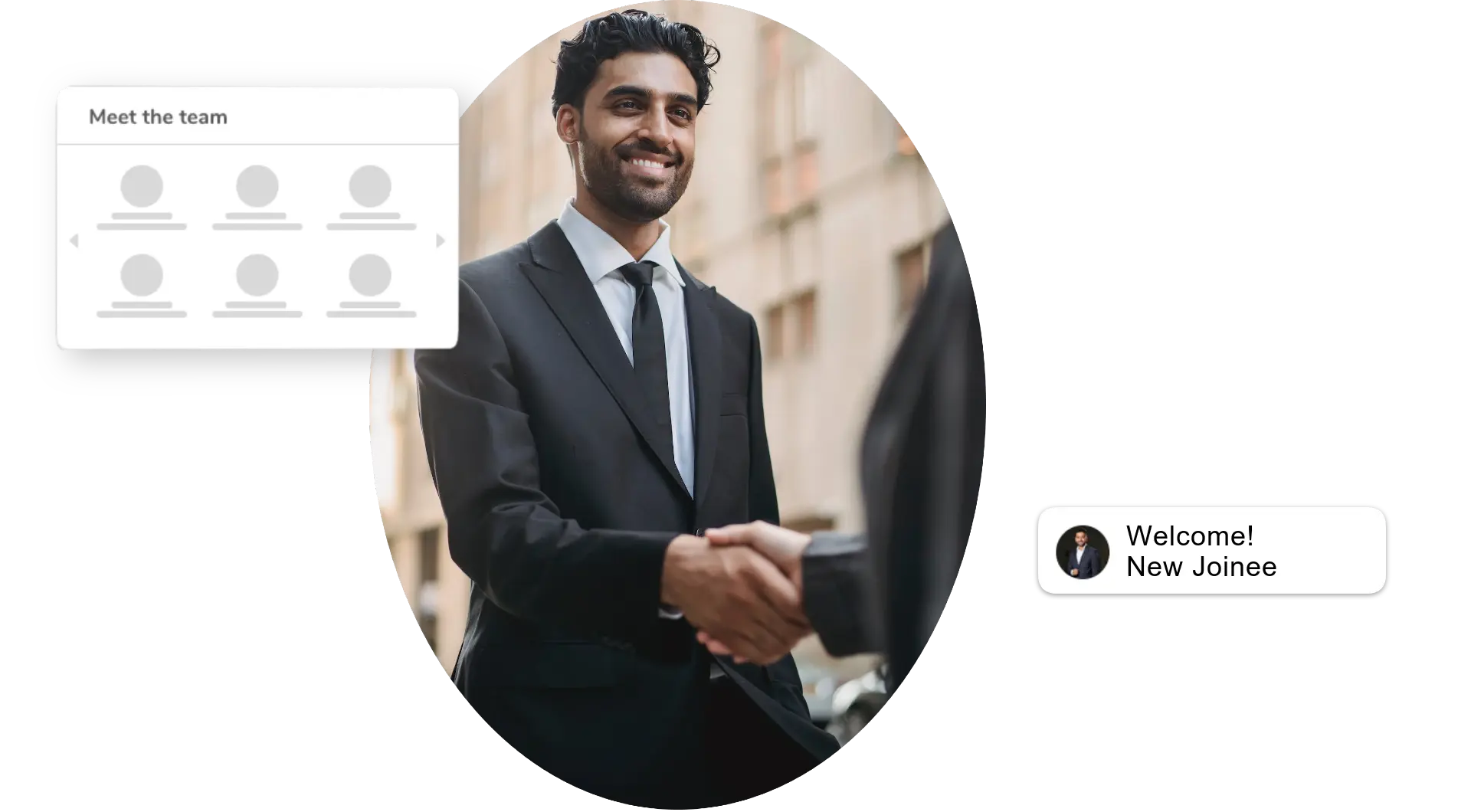 Welcome new joinee on intranet