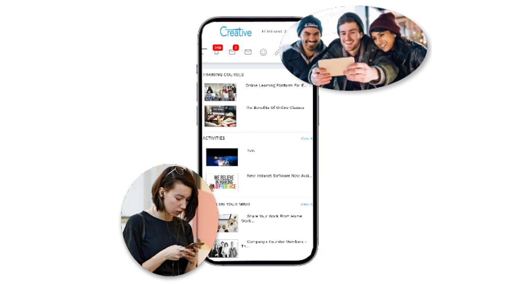 Mobile intranet software